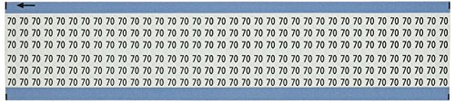 בריידי-70-פק ניתן למקם מחדש ויניל בד, שחור על לבן, מוצק מספרי חוט סמן כרטיס