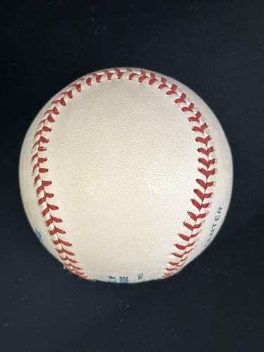 אווז גוסג 'לבן סוקס ינקי חתום רשמי AL B. בייסבול בראון עם הולוגרמה - כדורי בייסבול חתימה