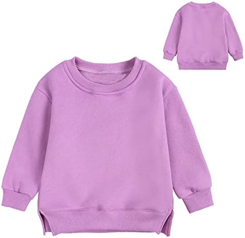 פעוטות בנות בנות סוודר סווטשירט סווטשירט לילדים מוצק פלוס תינוקות צבע מעיל עליון בנות צמרות בנות בגודל 16 חולצות