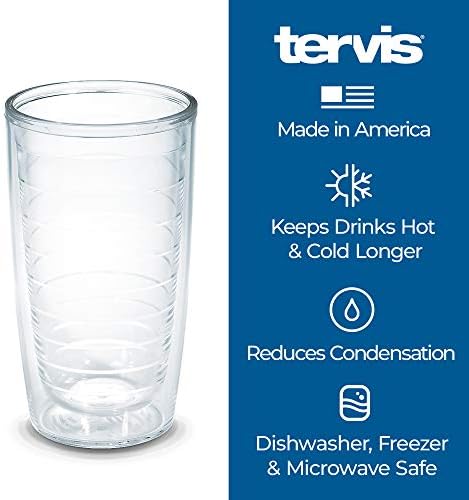 TERVIS תוצרת ארהב אוניברסיטת לואיזיאנה כפולה חומה בלפייט ראגין קג'ונס כוס כוס מבודד שומר על שתייה קרה וחמה, 16oz, בכל מקום