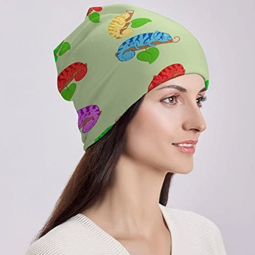באיקוטואן צבע זיקיות הדפסת כפת כובעי גברים נשים עם עיצובים גולגולת כובע