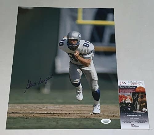 סטיב לרג'נט חתום על סיאטל סיהוקס 11x14 חתימה על חתימה JSA - תמונות NFL עם חתימה