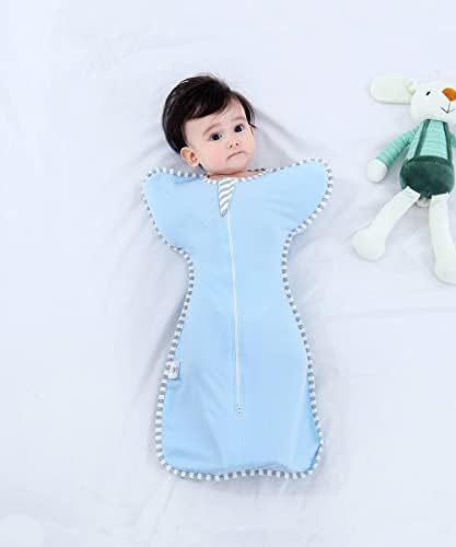 BYCC BYNN 2 חבילה שמיכת שינה שק עם שרוול גבוה, מעברים לשק שינה לביש ללא נשק לפציסי לתינוק