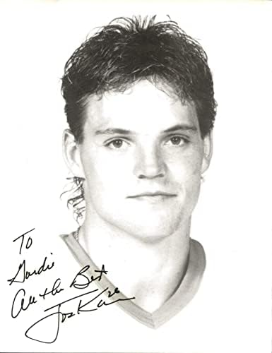 ג'ו קוקור חתם על דטרויט כנפיים אדומות ראש ראש 8.5x11 תמונה בהתאמה אישית לגורדי - תמונות NHL עם חתימה