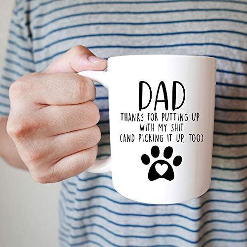 יוניק עיצובים - כלב אבא מתנות לגברים, כלב אבא קפה ספל, כלב ספל, הטוב ביותר כלב בעל מתנות, מצחיק ספלי עבור כלב אוהבי, כלב אבא מתנות, עולמות