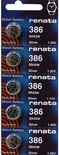 Renata Watch סוללה שוויצרית עשתה את Renata 386 או SR43SW או AG12 1.5V