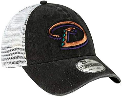 עידן חדש 2019 ליגת הבייסבול אריזונה דיאמונדבקס בייסבול כובע כובע 1998 קופרסטאון נהג משאית שחור / לבן