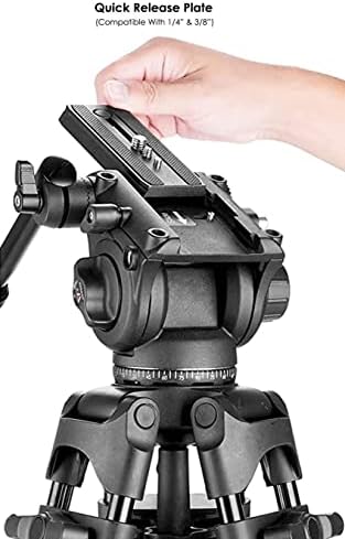 אלומיניום קוואד צינור מקצועי 72 אינץ 'חצובה עבור Canon EF 50 ממ f/1.4 USM