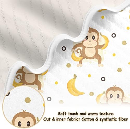 שמיכת תינוק של קטאקו בננה שמיכה לתינוקות לבנים בנות שמיכות פעוטות כותנה מיטה זורקת שמיכת תינוק רכה וחמה מקבלת עגלת עריסה 30 x 40
