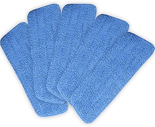 הרבה כחול 5 מיקרופייבר סמרטוט רפידות ראש רטוב יבש מגבים מילוי עבור 15 שטוח סמרטוט בסיס