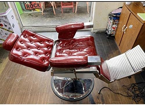 כיסא סלון וינטג 'נייד קל משקל קל משקל ציוד יופי הידראולי כסאות כסאות לסטייליסט שיער כסאות ספר כיסא קעקוע סלון ספר כבד לסטייליסט שיער Conveni