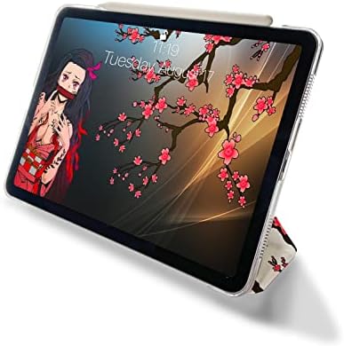 אנימה חמודה Kawaii Girl Sakura Case תואם לכל הדורות iPad Air Pro Mini 5 6 11 אינץ '12.9 10.9 10.2 9.7 7.9 אדום שחור לבן סגול סגול אפור