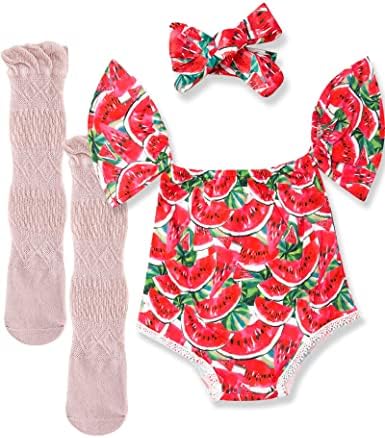 בגדי תינוקות יילודים פיל פיל רומפר + תלבושות קיץ של תינוקות קביעות בגדי ילדה פעוטות חמוד 3 PC