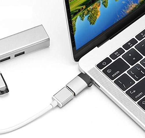 כבל BoxWave תואם ל- JBL Live Pro+ TWS - USB -C ל- PortChanger, USB Type -C OTG USB מחזיק מפתח נייד ל- JBL Live Pro+ TWS - Slate Black