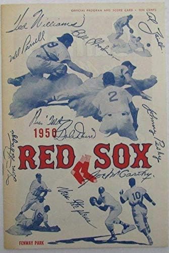 1950 RED SOX מול תוכנית סנאטורים/כרטיס ניקוד לא מרוחקים 129759 - תוכניות MLB