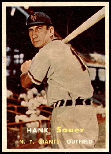 1957 Topps 197 Hank Sauer New York Giants NM Giants