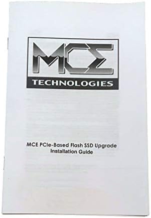 MCE Technologies 256GB SSD עבור MacBook Pro בלבד: PCIE 4 LANE NVME 8.0GT/S SSD שדרוג פלאש - 2900MB/S קריאה, 1500MB/S כתיבה, דורש MACOS
