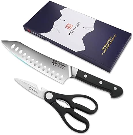 סכין שף 2 יחידים סט סכין מפלדת אל חלד מגזרים