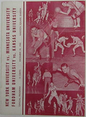 1940 תכנית משחקי משחקי Doubledball כדורסל NCAA במדיסון סקוור גארדן 145178 - תכניות מכללות
