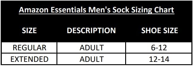 אמזון יסודות ביצועים לגברים כותנה מרופדת גרביים אתלטיות ללא הופעה, 6 זוגות