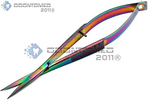 Odontomed2011 ישר קשת טיטניום בצבעי טיטניום EZ Snips מספריים רקמה str odm