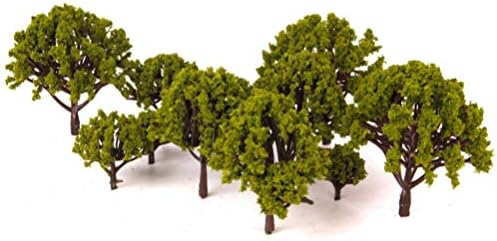 20 יחידות דגם עצי מזויף פלסטיק רכבת עצי רכבת נוף ארכיטקטורת עצי עבור עשה זאת בעצמך מיקרו נוף בונסאי 3 סמ-8 סמ