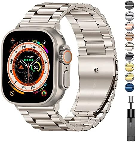 Ankang for Apple Watch Ultra 49 ממ להקה עסקית נירוסטה לסדרה IWatch סדרה 8 7 41 ממ 45 ממ עבור Apple Watch SE 6 5 4 3 40 ממ 44 ממ 42 ממ