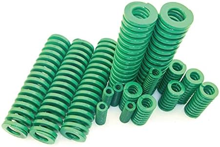 קפיצי דחיסה מתאימים לרוב התיקונים I 1 pcs דחיסת עובש קפיץ קוטר חיצוני 16 ממ בקוטר פנימי 8 ממ קפיץ הטבעה כבד ירוק, המשמש לחומרה