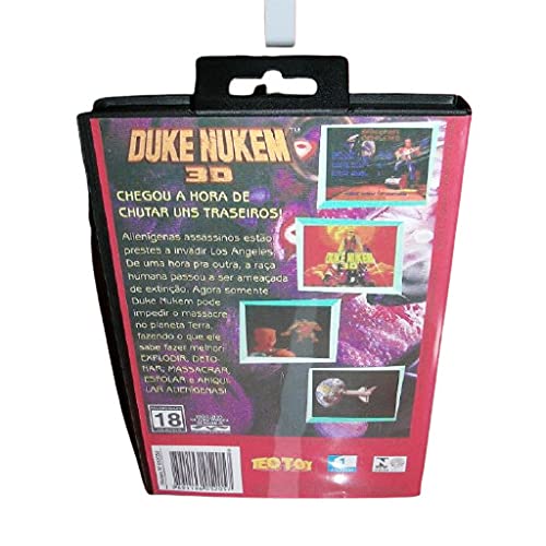 Aditi Duke Nukem 3D יפן עטיפה עם קופסה ומדריך ל MD Megadrive genesis קונסולת משחקי וידאו 16 סיביות כרטיס MD