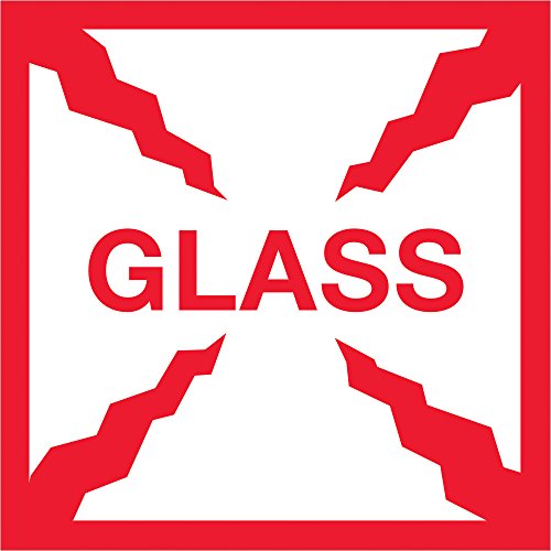 קלטת היגיון, תוויות, זכוכית, 4 איקס 4, אדום / לבן, 500 / רול, על ידי הנחה חינם ארה ב