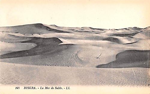 La mer de sable biskra algeria, alger, algerie postcard