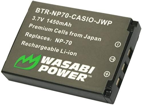 סוללת חשמל WASABI עבור CASIO NP-70 ו- CASIO EX-Z150, EX-Z250