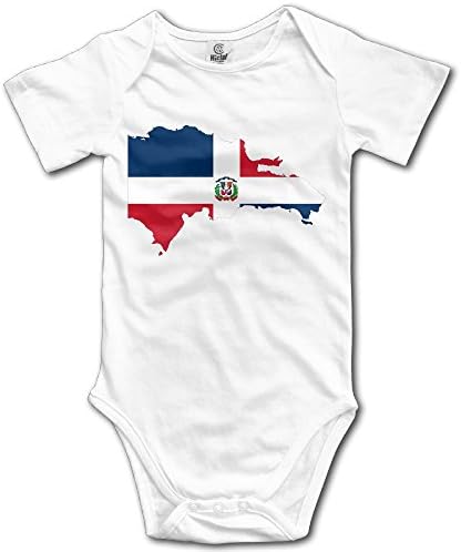 דגל מפת הרפובליקה הדומיניקנית דגל תינוקות חמודים תינוקות תינוקות בנים בנות סרבל בגד גוף רומפרס תלבושות לתינוקות