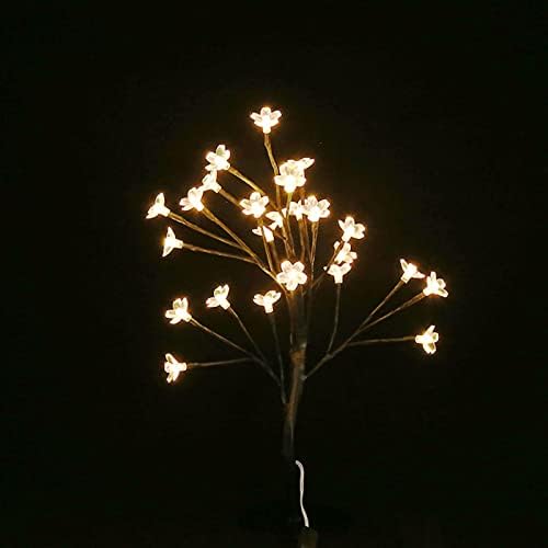 Liuhd חג המולד ליבנה מלאכותית אור מלאכותי LED אורות עץ זרדים לבנים חמים