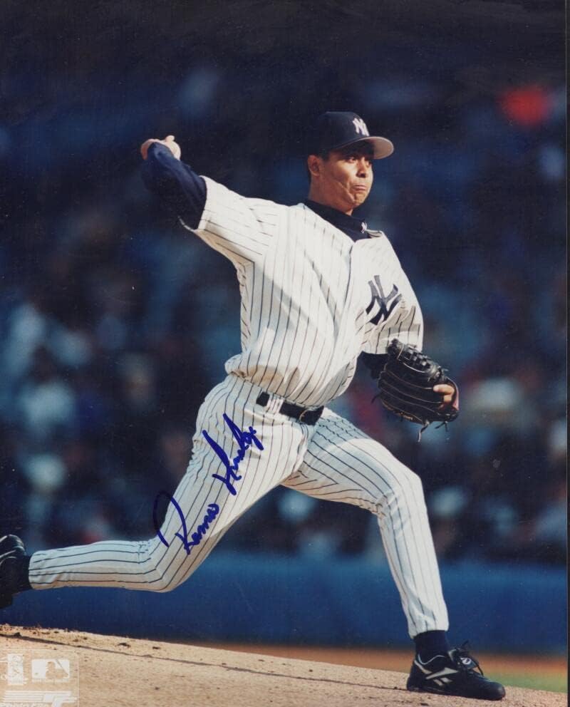 רמירו מנדוזה ניו יורק ינקי חתום חתימה 8x10 צילום w/coa - תמונות MLB עם חתימה
