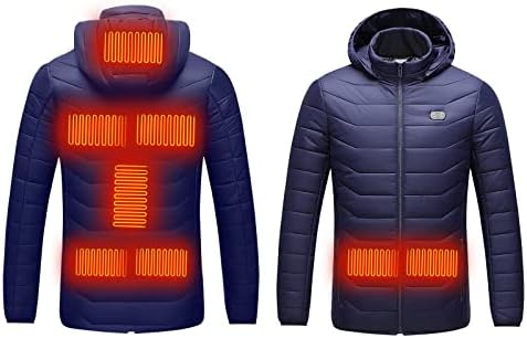 נשים גברים מעילים מחוממים טעינה אטום רוח מעיל ברדס מחומם בגדי סקי חם