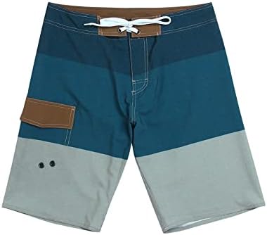 מכנסיים קצרים של לוח הגברים למתוח מכנסי חוף גלישה שחייה קצרת רשת הדפס טרופי חליפות ים מזדמנים אתלטיות
