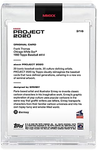 Topps Project 2020 כרטיס 316 - 1990 פרנק תומאס מאת ERMSY