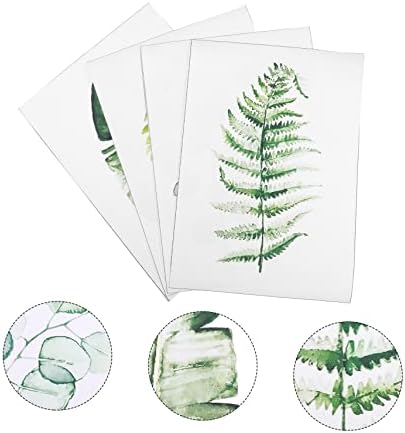 Holibanna 4 PCS ציור צמח ירוק גרע