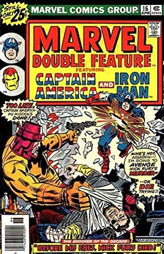 תכונה כפולה של מארוול 16 וי-אף; ספר קומיקס של מארוול / קפטן אמריקה איירון מן