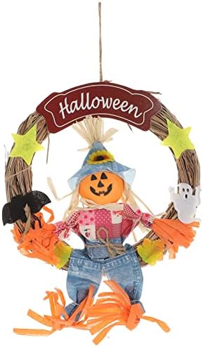 RFME Garland Color Door Happy Door Halloween זר מכשפה בר מכשפה חלון עם קישוט