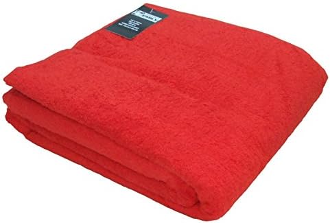 הבית של אמילי מאסיבית/ענקית/גדולה במיוחד סדין אמבטיה כותנה טורקית/מגבת חוף - 60 x 80 אינץ ' - אדום לוהט