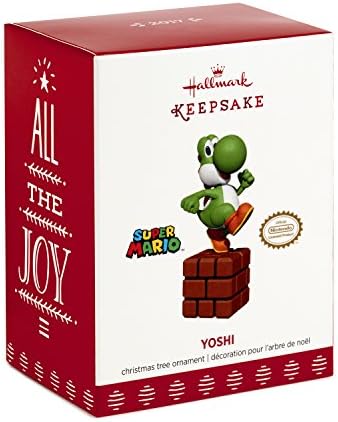 Hallmark 1595QXI1415 Nintendo Yoshi Keepsake קישוטים לחג המולד