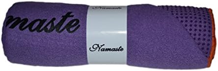 Namaste Skidless Premium Premium Size מגבת יוגה עם אחיזה ללא החלקה; פעילות גופנית, כושר, פילאטיס וציוד יוגה