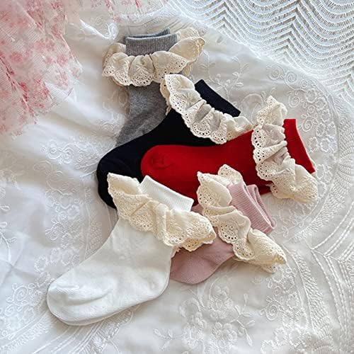 טאוס אסאם בנות תינוקות פרועות גרבי תחרה נסיכה פעוט גרבי שמלה גרבי קרסול גרבי קרסול