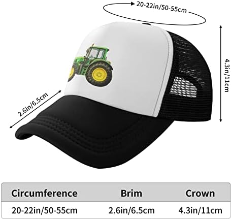 ירוק טרקטור נהג משאית כובע מתכוונן רשת משאית בייסבול כובע עבור בני בנות ילדים נוער ילדים
