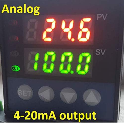 בקר טמפרטורת PID פלט אנלוגי אנלוגי פלט 4-20mA מבקר שסתומי מנועי תנור כבשן - תצוגה דיגיטלית כפולה ° C ° F