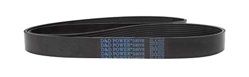 D&D Powerdrive 570L26 Poly V Belt 26 פס, גומי