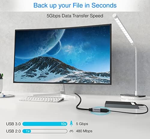 Bluerigger USB 3.0 כבל סיומת - מאריך משחזר USB ארוך לאוזניות VR, מדפסת, כונן קשיח, כונן הבזק, מקלדת, עכבר, Xbox