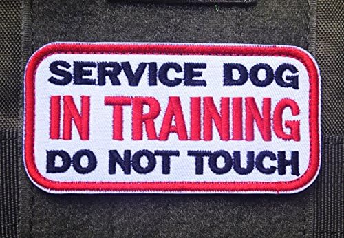 3.94 איקס 1.96 אינץ שירות כלב באימון לא מגע כלב תיקוני טקטי צבאי מורל תג סמל רקום אטב וו & מגבר; לולאה תיקוני אפליקציות עבור רתמות וסטים